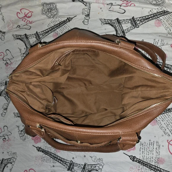 XL Steve Madden Brown Studded Shoulder Bag - Picture 4 of 8